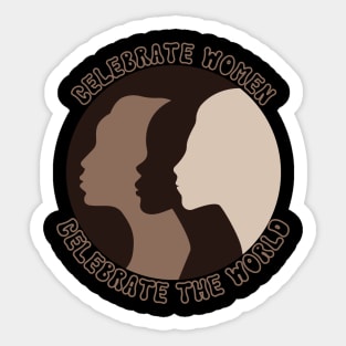 Celebrate Woman T-shirt Sticker